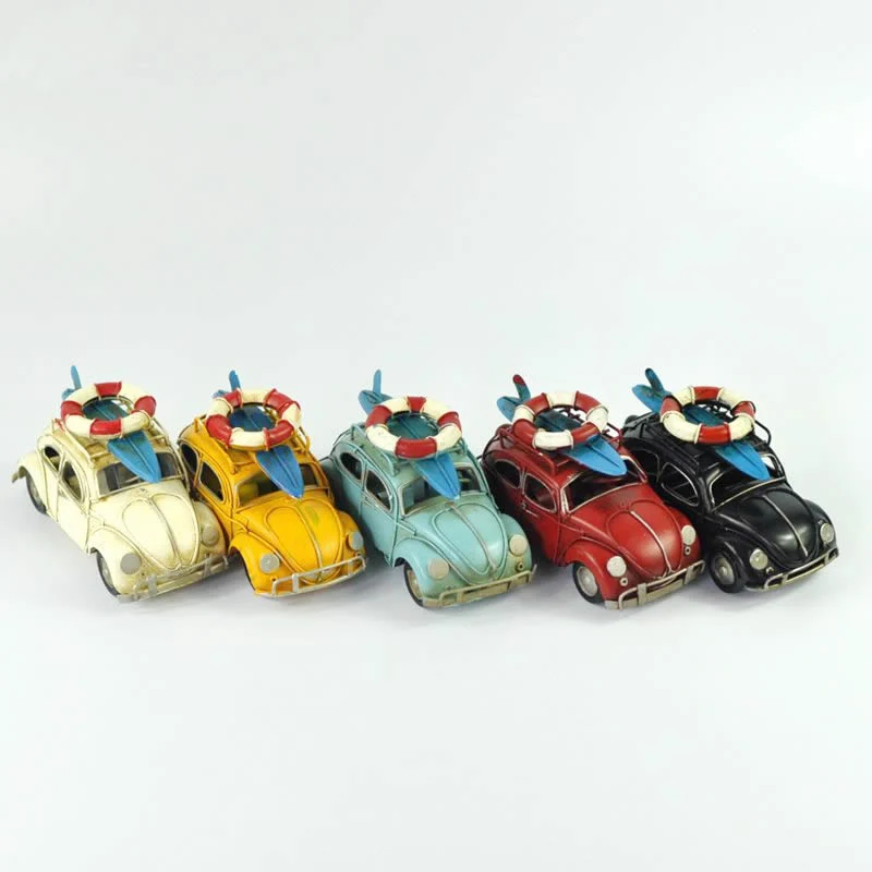 Vintage Decor Miniature Metal Craft Retro Car Model Home Office Desktop Decoration