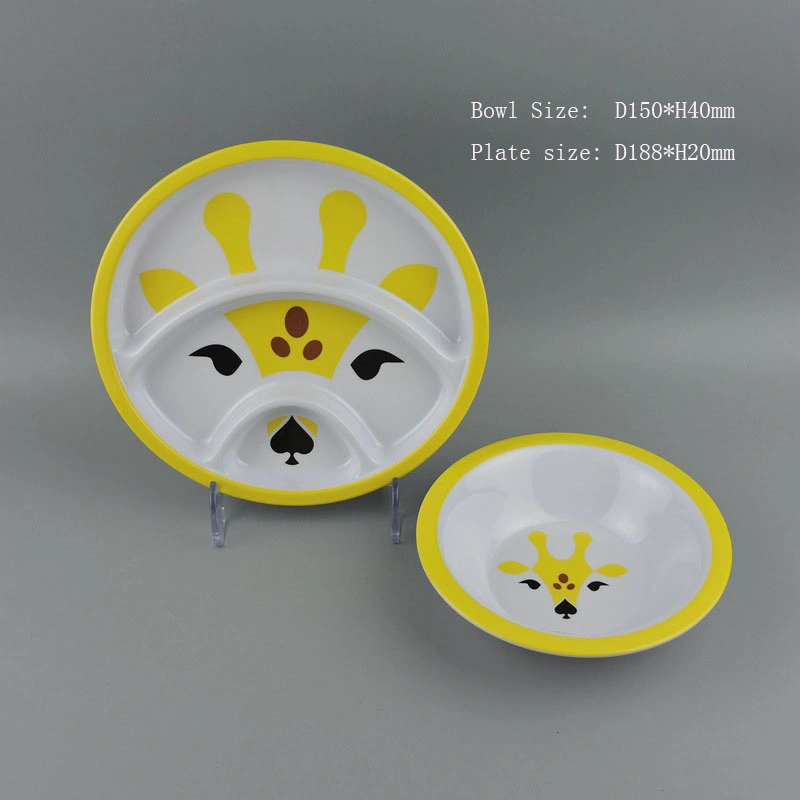 Colorful Round Melamine Tableware Dinnerware Set