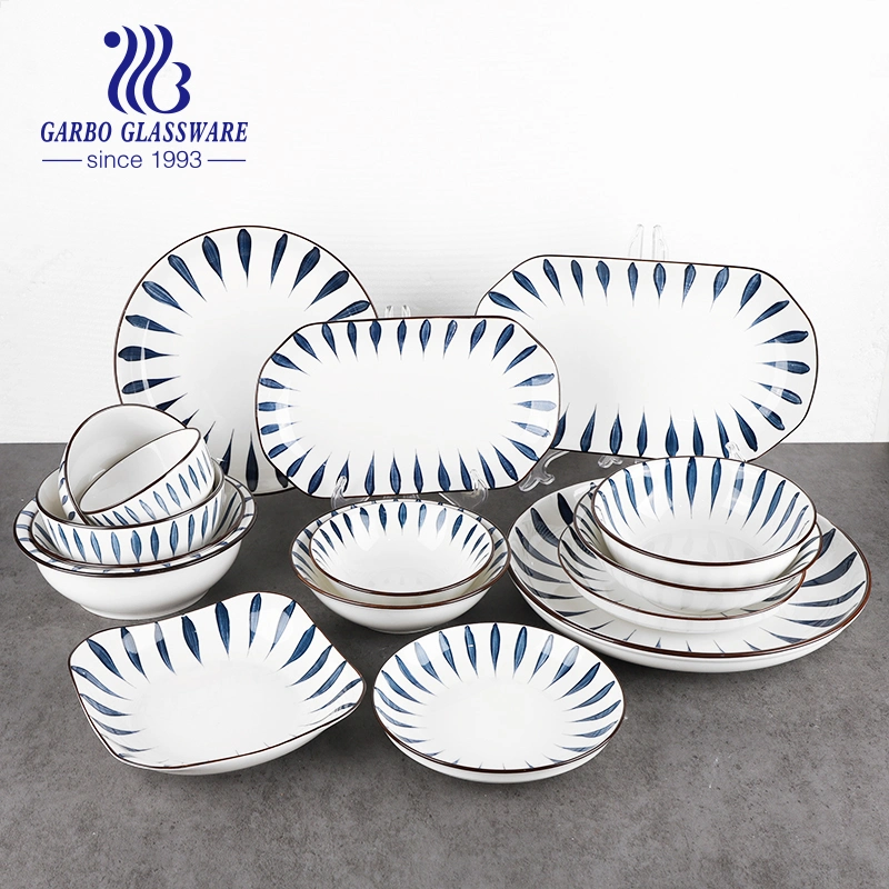 Promotion Factory Wholesale Round Porcelain Ceramic Soup Bowl Salad Bowl 5.5 Inches Bowl for Hotel Home Use Microwave Safe Dishwasher Safe Ceramic Tableware