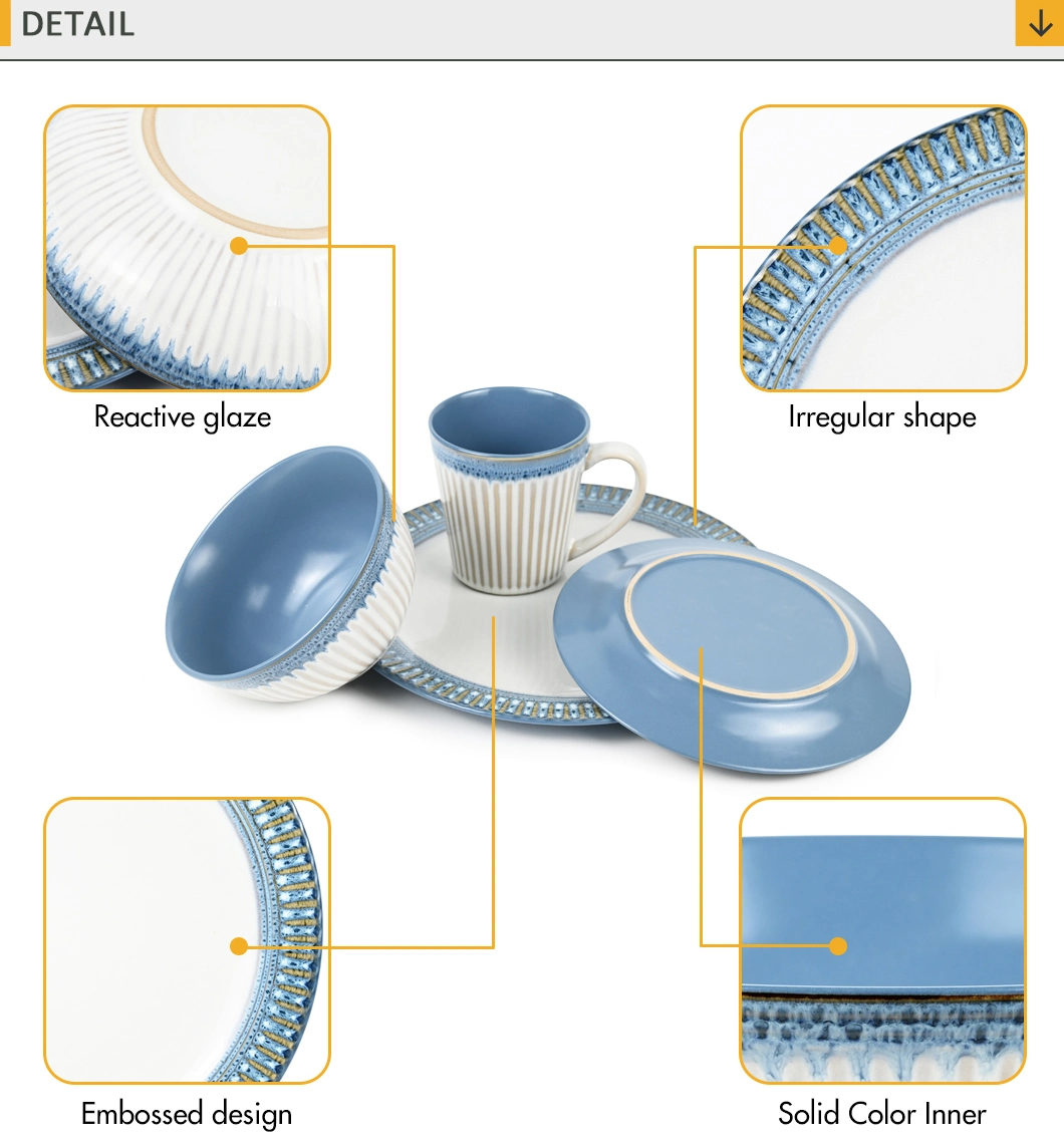 Factory Direct Modern Ceramic Dinner Dishes & Plates Porcelain Dishes Crockery Dinnerware Sets